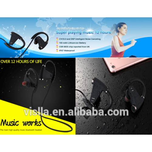 Wholesale Ear Hooks Style wireless stereo earphones With Bluetooth,bluetooth headphone headset wireless U9 manufactuer China